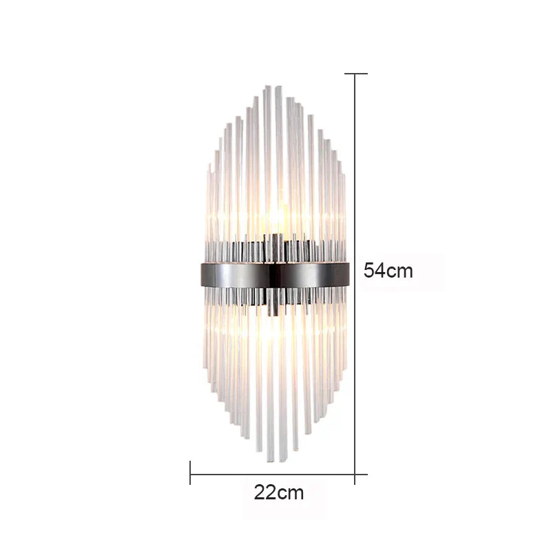 Decorbites™ Glasstab-Kristall-Wandleuchte: Moderne nordische Lichtluxus für Schlafzimmer, Wohnzimmer