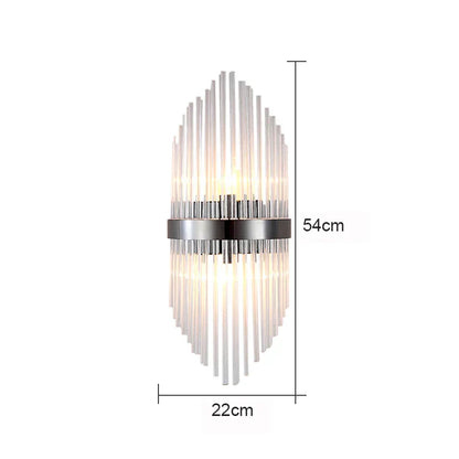 Decorbites™ Glasstab-Kristall-Wandleuchte: Moderne nordische Lichtluxus für Schlafzimmer, Wohnzimmer