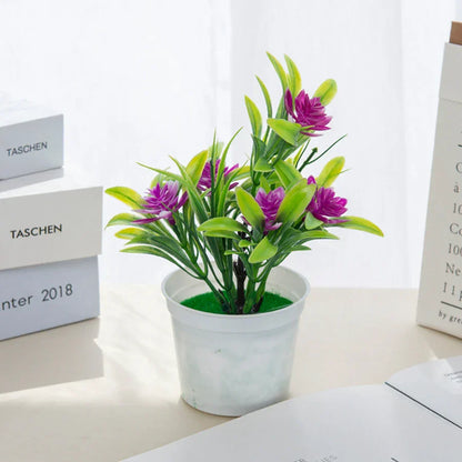 Decorbites™ Künstliche Blumen Bonsai Vase Mini Topf Heimdekoration Hochzeit DIY Blumentopf