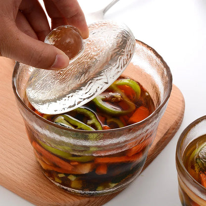 DecorBites™ Glass Kimchi Storage Jar, Pickle & Kimchi Pot Container