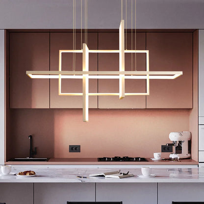 DecorBites™ Geometric Aluminum Pendant Lights for Living Bedroom Restaurant Dining Kitchen Home Décor
