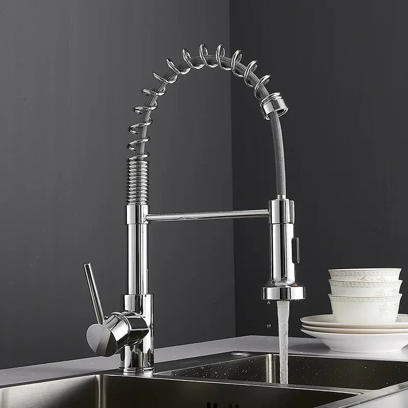 Decorbites™ Küchenarmatur: Nickel-Waschbeckenmischer, Chrom-Waschbeckenhahn, Drehbarer Wasserhahn für moderne Haushalte