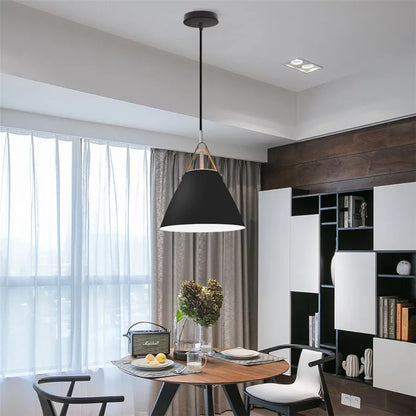 Decorbites™-Leder- und Eisen-Finish-Hängelampe für Küche, Esszimmer und Wohnzimmer