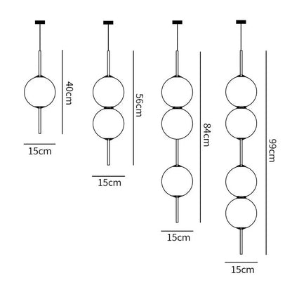 Decorbites™ Glasball-LED-Pendantlampen – Warme milchig-weiße Hängeleuchten