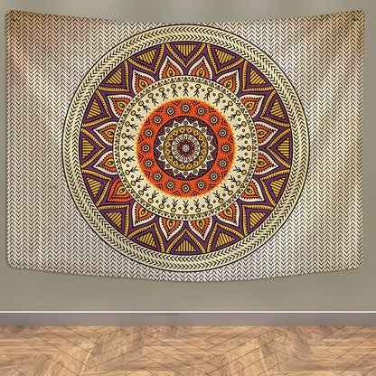 DecorBites™ Indian Mandala Tapestry Wall Hanging Beach Shawl Mat Blanket Bohe Tapestries