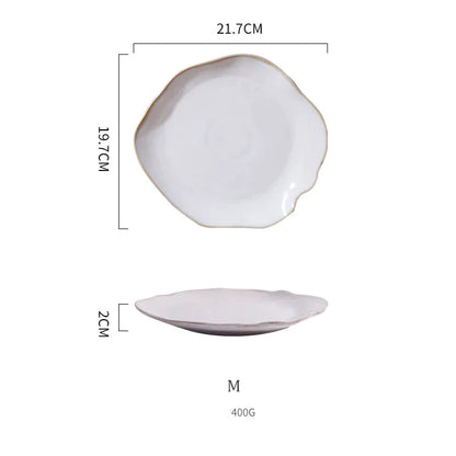 Decorbites™ Keramik-Essens-Teller-Set - Premium-Qualität runde Teller für Restaurants und den Heimgebrauch