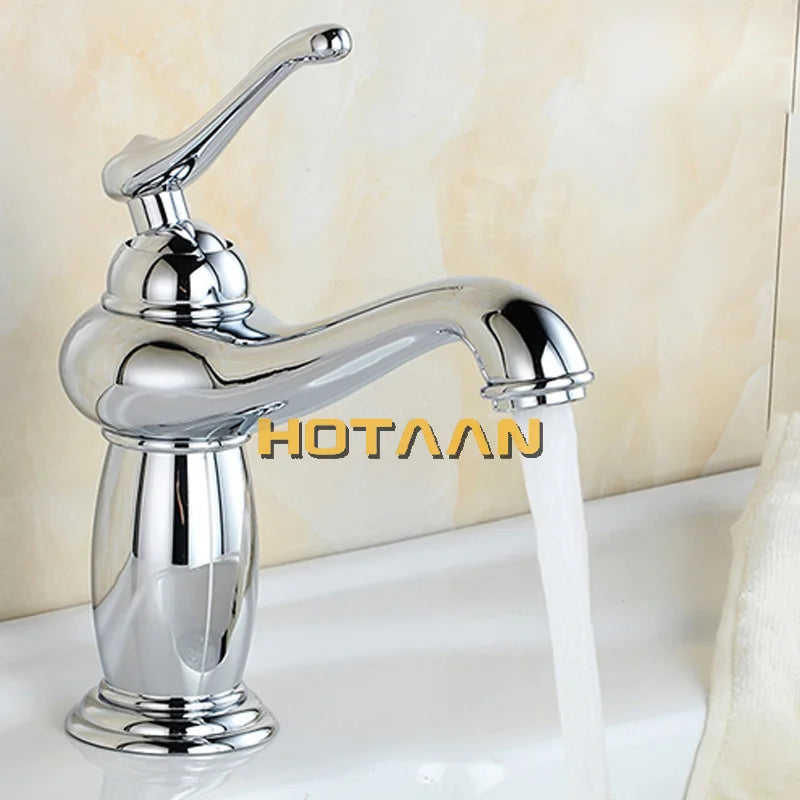 Gold Brass Ceramic Faucet