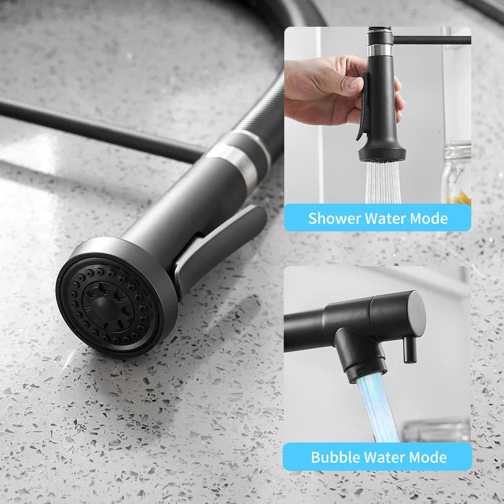 Black Dual Spout Faucet