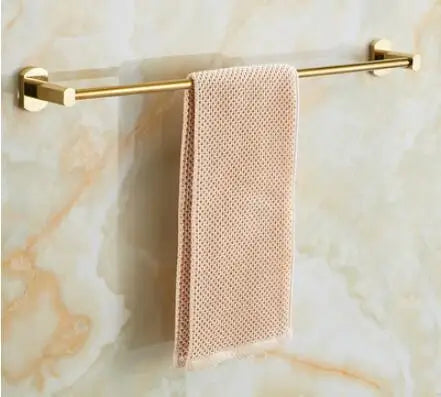 Gold Brass Bath Set