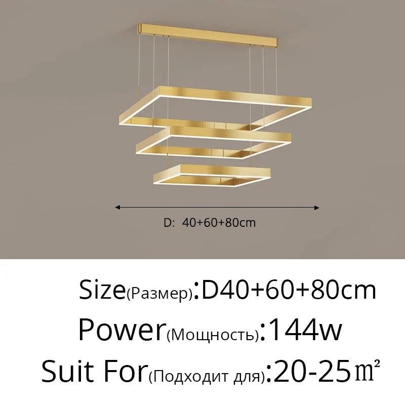 Decorbites™ LED-Kronleuchter: Moderne Aluminium-Lüsterlampen für Schlafzimmer, Flur, Esszimmer, Wohnzimmer