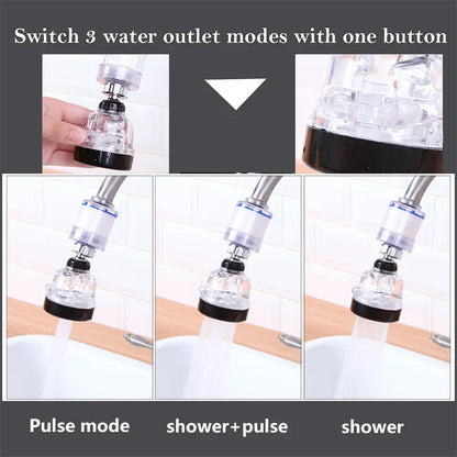 Decorbites™ 3-Modus-Wasserhahn-Aerator Hochdruckfilter-Sprühdüse Rotierbarer Diffusor-Aerator