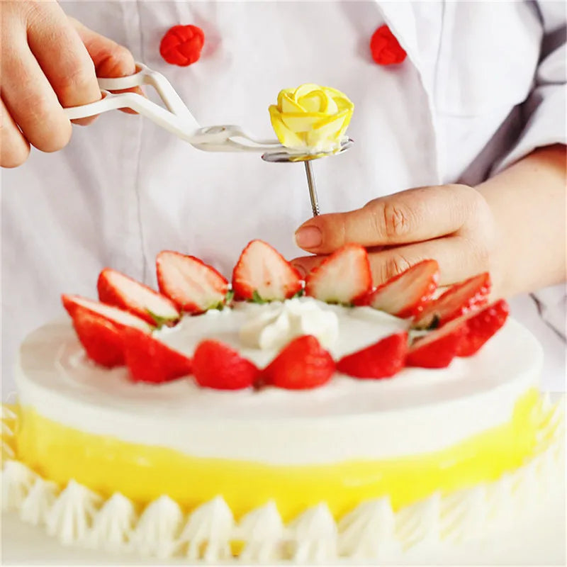 DecorBites™ Cream Flower Scissors Set - Cake Decorating Tools