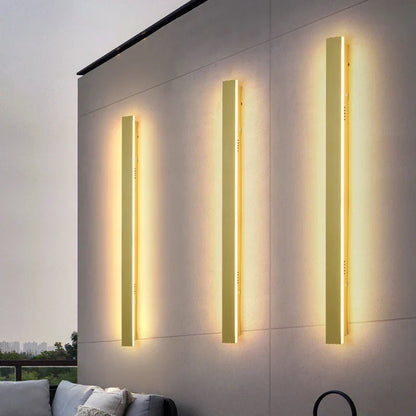 Decorbites™ LED Wandlampe: Wasserdicht, dimmbar, Aluminium, Außenwandleuchte – Gold