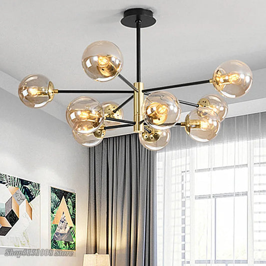 Decorbites™ Glas-Kugeln-LED-Kronleuchter – Moderne Innenleuchten für Wohnzimmer und Schlafzimmer