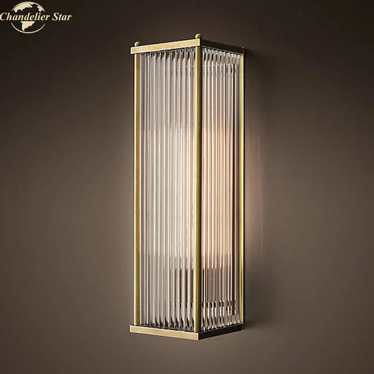 DecorBites™ Crystal Wall Sconce Light Retro Vintage Wall Lamp Indoor LED Lighting