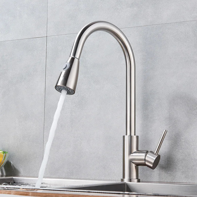 Gold Brass Rotatable Mixer Kitchen Faucet