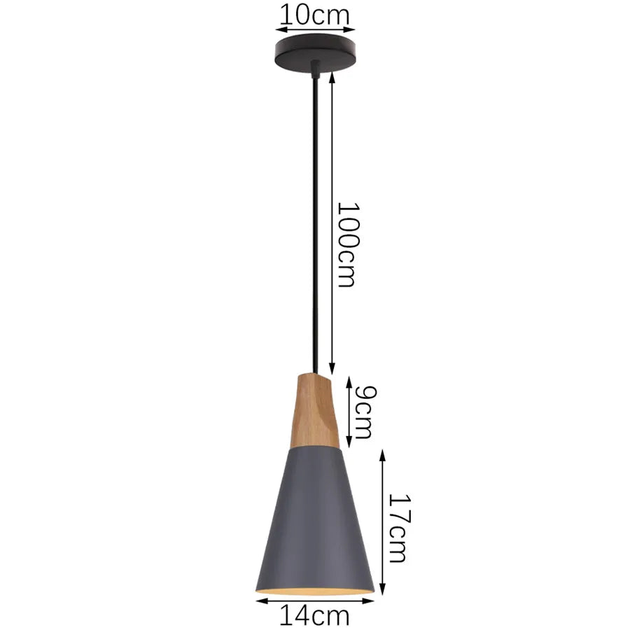 Decorbites™ Industrielles Graues Pendellicht mit LED für Wohnzimmer, Eingangsbereich – Moderne Leuchte
