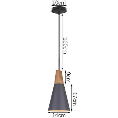 Decorbites™ Industrielles Graues Pendellicht mit LED für Wohnzimmer, Eingangsbereich – Moderne Leuchte