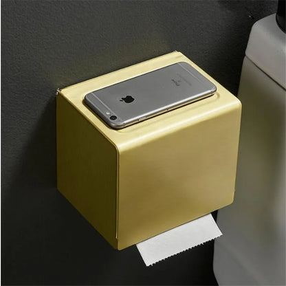 Decorbites™ Gebürstetes Gold-Aluminium-Toilettenpapierhalter