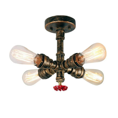Decorbites™ Eisen Rost Wasserrohr Wandlampen Retro Vintage E27 Wandleuchte für Heimdekoration