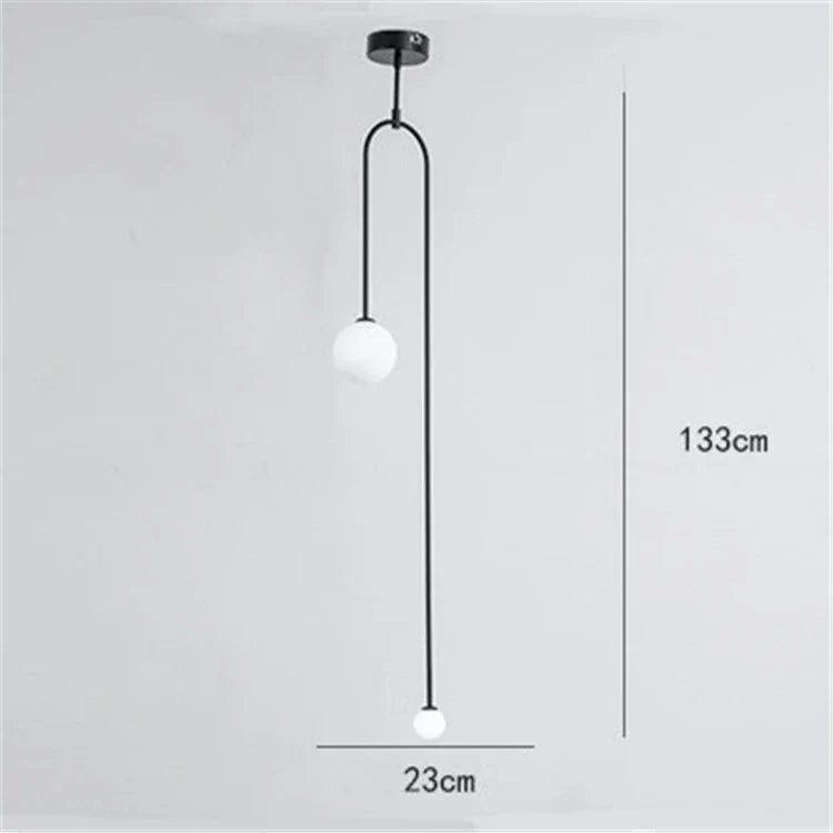 Decorbites™ Eisenbalance-Kronleuchter: Skandinavisches Post-Modernes Wohnzimmer-Pendant-Licht