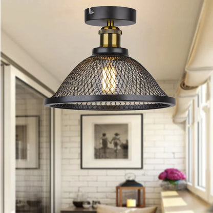Decorbites™ Industrielle Vintage Käfig-Deckenleuchte für Wohnzimmer Küche Loft E27