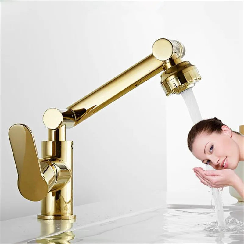 Gold Black Bathroom Faucet