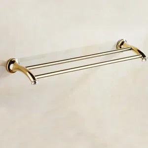 Decorbites™ Gold-Badarmatur-Set: Handtuchhalter, Toilettenpapierhalter, Handtuchstange, Haken