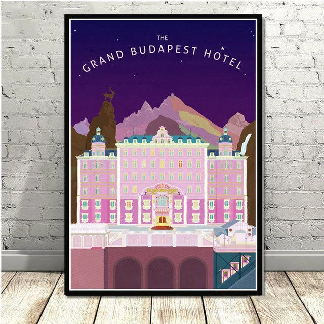 DecorBites™ Grand Budapest Hotel Minimalist Wall Poster for Stylish Home Decor
