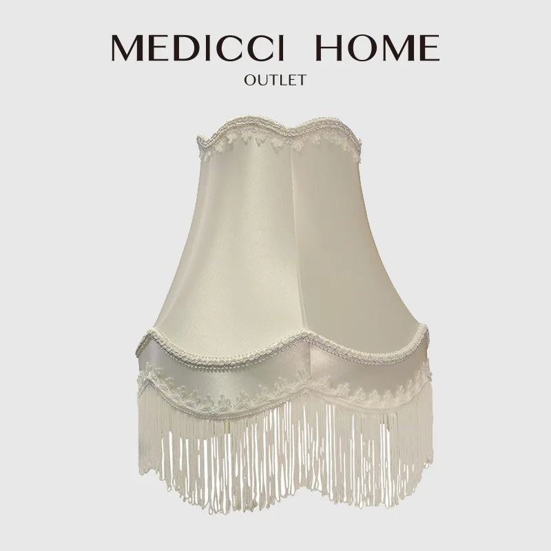 Decorbites™ Fransen-Stoff-Lampenschirm Europäischer Moderner Stil Luxuriös Handgefertigt Schlafzimmer Eingangsbereich