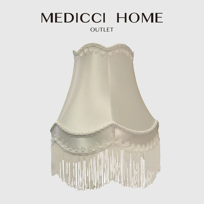 Decorbites™ Fransen-Stoff-Lampenschirm Europäischer Moderner Stil Luxuriös Handgefertigt Schlafzimmer Eingangsbereich