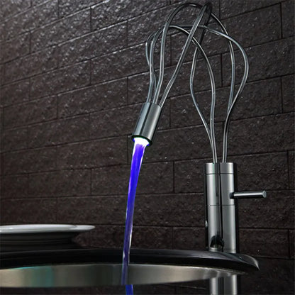 Decorbites™ LED-Wasserfall-Waschbeckenarmatur Chrom Einhebelmischer