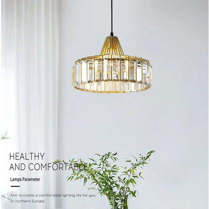 Decorbites™ K9-Kristall-Hängeleuchte Moderne Wohnzimmer-Deckenlampe LED-Halle Dekoration