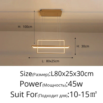 DecorBites™ Geometric Aluminum Pendant Lights for Living Bedroom Restaurant Dining Kitchen Home Décor