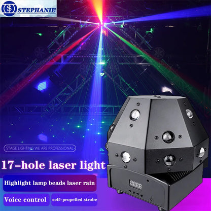 Decorbites™ Disco-Kugel-Lichter LED-Strahl-Laser-Stroboskop-Bewegtes-Kopf-DJ-Licht-Party-Bühnenbeleuchtung