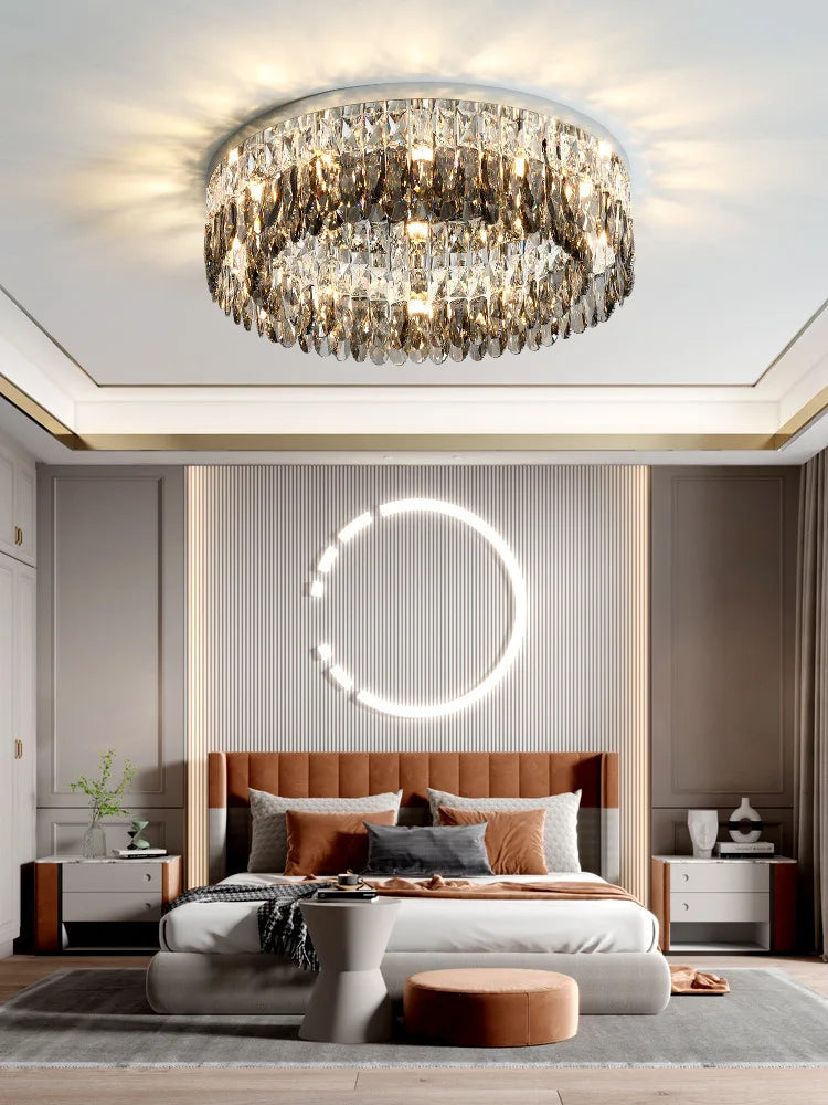 Decorbites™ Kristall-Chrom-Deckenleuchte – Einfache Moderne Nordische Beleuchtung für Wohnzimmer, Esszimmer und Schlafzimmer