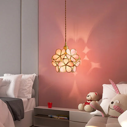 Decorbites™ Japanische Blumen-Glasanhängerleuchten Moderne LED-Hängeleuchte
