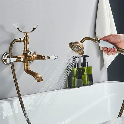 Decorbites™ Zweihandgriff Luxus-Badewannenarmatur mit Handbrause-Mischer