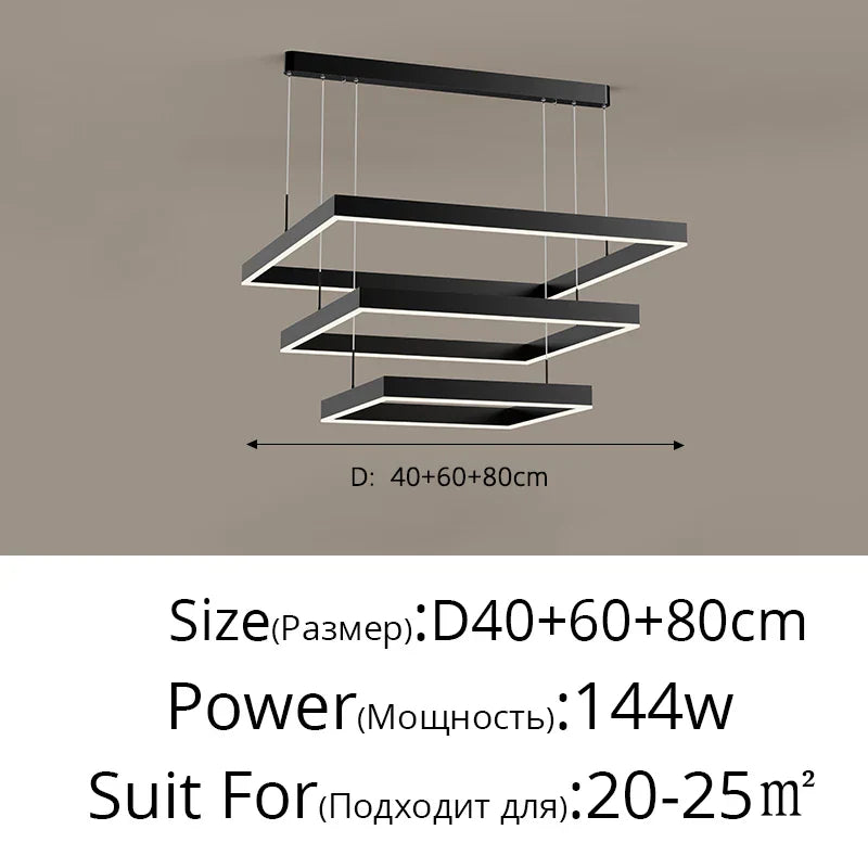 Decorbites™ LED-Kronleuchter: Moderne Aluminium-Lüsterlampen für Schlafzimmer, Flur, Esszimmer, Wohnzimmer