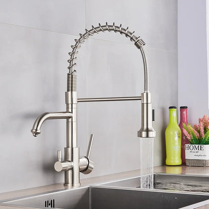 Decorbites™ Zweispundendüsen-Wasserfilterarmatur für sauberes Trinkwasser mit rotierender Reinigung