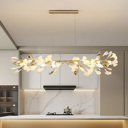 DecorBites™ Ginkgo Ceramic Chandelier: Luxury Pendant Lights for Dining & Living Room