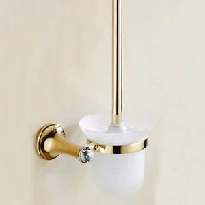 Decorbites™ Gold-Badarmatur-Set: Handtuchhalter, Toilettenpapierhalter, Handtuchstange, Haken