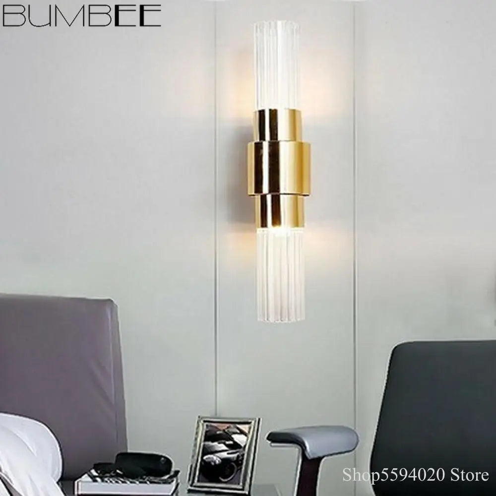 Decorbites™ Eisen-Glas-Lampen: Moderne nordische Wandlampe für Wohnzimmer, Schlafzimmer, Treppenhaus