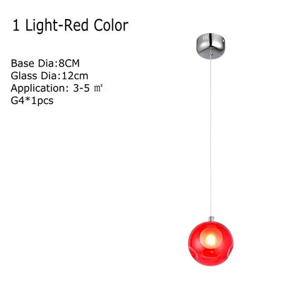Decorbites™ Klar-Glas-Lüster mit bunten Wandlampen, LED-Hängeleuchte für Wohnzimmer und Kinderzimmer