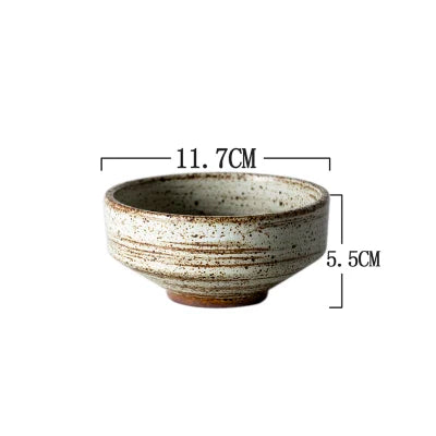 Decorbites™ Japanischer Stil Keramik Reis-Schüssel Rund - Schwalben-Design