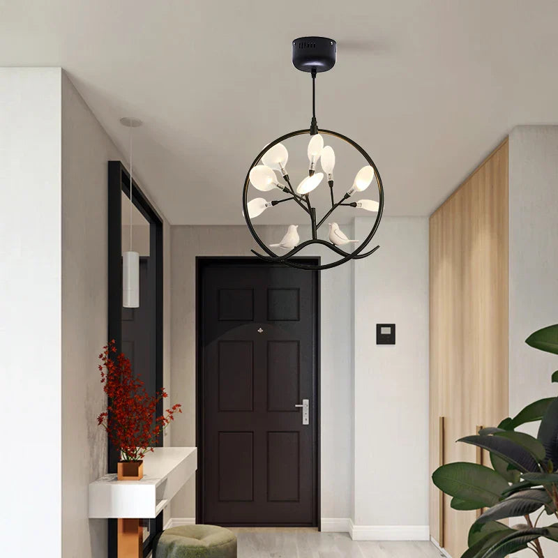 Gold Glass Nordic Chandelier