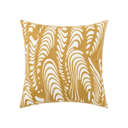 DecorBites™ Embroidered Daisy Floral Fish Pillow Cover 45x45cm/30x50cm Yellow Blue