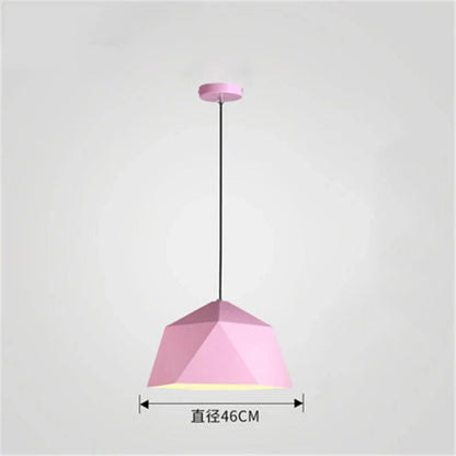 Decorbites™ Eisen-Diamant-Hängeleuchter Moderne Geometrie Pendelleuchten für Wohnzimmer & Café