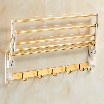 DecorBites™ Bathroom Accessories Set: Shelf, Towel Rack, Paper Holder, Toilet Brush Holder, Towel Hanger, Hooks