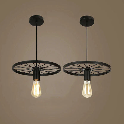 Decorbites™ Eisenrad-Lüster | Retro-Loft-Industrie-Pendantleuchte für Esszimmer